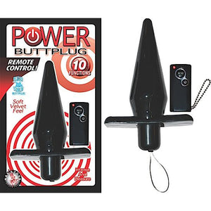 Power Buttplug Remote Control Black