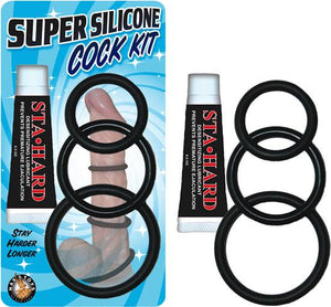 Super Silicone Cock Kit W/Sta Hard