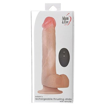 Adam's Rechargeable Thrusting Dildo W/ Remote